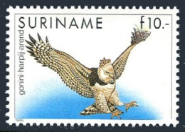 Surinam 729, MNH. Michel . Birds 1986. Harpy Eagle. - Suriname