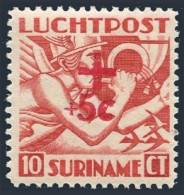 Surinam CB1, MNH. Michel 232. Air Post 1942. Red Cross. Allegory Of Flight. - Surinam
