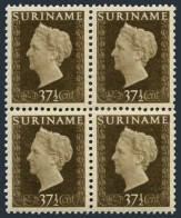 Surinam 229 Block/4, MNH. Michel 303. Definitive 1948. Queen Wilhelmina. - Suriname