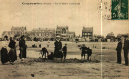 CPA   (80)      CAYEUX-sur-MER  Sur Le Sable à Marée Basse - Cayeux Sur Mer