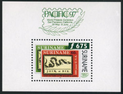 Surinam 1097,MNH.Michel 1608 Bl.69. PACIFIC-1997,San Francisco. - Suriname
