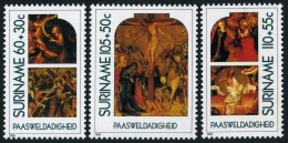 Surinam B371-B373, MNH. Michel 1291-1293. Easter 1989. Hungarian Altarpieces. - Surinam