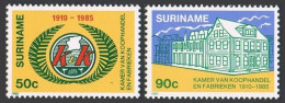 Surinam 708-709, MNH. Michel 1130-1131. Chamber Of Commerce & Industry,75, 1985. - Suriname