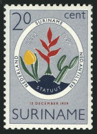 Surinam 276, MNH. Michel 370. Constitution, 5th Ann. 1959. Symbolic Flowers. - Suriname