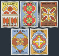 Surinam B289-B293, MNH. Michel 978-982. Easter 1982. Stained-glass Windows. - Surinam