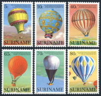 Surinam 655-660, MNH. Michel 1052-1057. Manned Ballooning, 200th Ann. 1983. - Suriname
