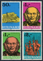Surinam 549-551, 550a Sheet,stamp, MNH. Mi 901-904,Bl.24. Sir Rowland Hill, 1980 - Suriname