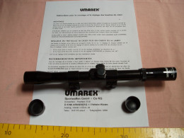 LUNETTE DE FUSIL CARABINE Ou Autre ??? Avec Support De Marque "UMAREX Optic 4x20 " Avec Une Photocopie De La Notice . - Sammlerwaffen