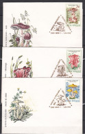 6 Enveloppes 1993 CHAMPIGNONS - MUSHROOMS - Cachets Illustrees - Paddestoelen