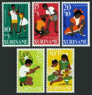 Surinam B137-B141, MNH. Michel 528-532. Child Welfare 1967. Children's Games. - Suriname