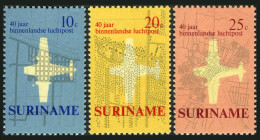 Surinam 375-377, MNH. Michel 581-583. Domestic Airmail Service, 40th Ann. 1970. - Suriname