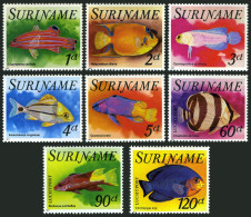 Surinam 471-475,C72-C74,MNH.Michel 771-778. Fish,1977. - Suriname