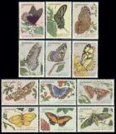 Surinam 643-654, MNH. Michel 1040-1051. Butterflies 1983. - Surinam