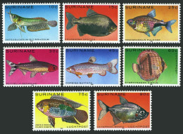 Surinam 557-561, C92-C94, MNH. Michel 910-917. Tropical Fish, 1980. - Surinam