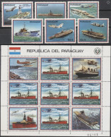 Paraguay 1983, Ships, 6val +Sheetlet - Avions