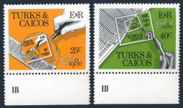 Turks & Caicos 431-432, 433, MNH. Mi 487-488 Bl.22. PhilEXPO LONDON-1980. - Turks- En Caicoseilanden