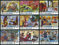 Turks & Caicos 695-703, MNH. Mi 762-770. Disneyland 1985. Pirates Of Caribbean. - Turks E Caicos