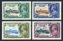 Turks & Caicos 71-74, Hinged. Mi 111-114. King George V Silver Jubilee Of Reign. - Turks & Caicos (I. Turques Et Caïques)