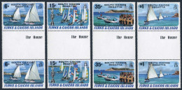 Turks & Caicos 463-466 Gutter, MNH. Michel 513-516. South Caicos Regatta, 1981. - Turcas Y Caicos