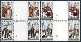 Turks & Caicos 342-345 Gutter, MNH. Mi 385-388. QE II Coronation, 25th Ann. 1978 - Turks And Caicos