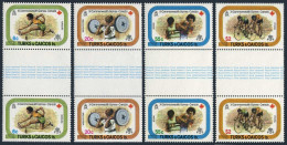 Turks & Caicos 355-358 Gutter, MNH. Mi 400-403. Commonwealth Games, 1978. Boxing - Turks & Caicos