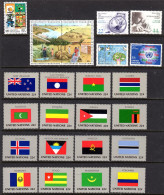 UNITED NATIONS UN NEW YORK - 1986 COMPLETE YEAR SET (25V) AS PICTURED FLAGS INCLUDED FINE MNH ** SG 477-501 - Ongebruikt