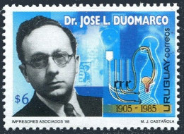 Uruguay 1782, MNH Dr. Jose L. Duomarco, Medical Researcher, 1998. - Uruguay