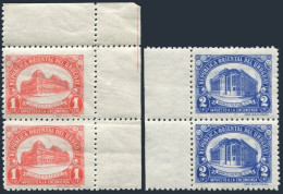 Uruguay Q77-Q78 Pairs, MNH. Michel Pt 71-72. Parcel Post 1950. Bank Of Republic. - Uruguay