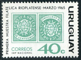 Uruguay 716,C271 Sheet, Hinged. Michel 992-1002. 1st Rio De La Plata Show,1965.  - Uruguay
