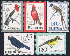 Uruguay C247-C251,C258-C263,hinged. Mi 942-952. Birds 1962-63. Cardinal,Tanager, - Uruguay
