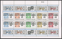 Uruguay C298 Sheet, MNH. Michel 1050-1059. 2st Rio De La Plata Stamp Show, 1966. - Uruguay