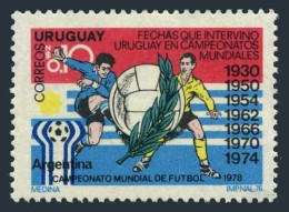 Uruguay 966, MNH. Michel 1432. World Soccer Cup Argentina-1978. 1976. - Uruguay