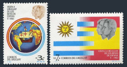 Uruguay 1138-1139, MNH. Mi 1664-1665. King Juan Carlos, Queen Sofia, Visit-1983. - Uruguay