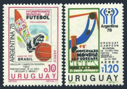Uruguay C426a, C427c, MNH. Mi 1457, 1463. World Soccer Cup Argentina-1978. - Uruguay