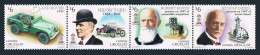 Uruguay 1700 Ad Strip,MNH.Mi 2314-2317. INDEPEX-1997.Early Vehicles & Inventors. - Uruguay