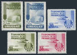Uruguay 622-623,C166-C168,MNH. Mi 793-797. Exposition Of National Products,1956. - Uruguay