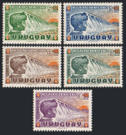 Uruguay B5-B7,CB1-CB2, MNH. Mi 857-861. National Recovery, 1959. Dam, Child,sun. - Uruguay