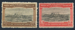 Uruguay 177-178,MNH.Michel 174-175. Port Of Montevideo,1909.Ships. - Uruguay