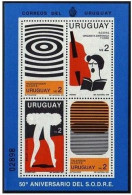 Uruguay 1060 Ad Sheet, MNH. Mi 1577-1580 Bl.47. Performing Art Society, 50, 1980 - Uruguay