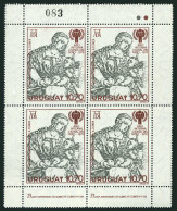 Uruguay 1040 Sheet/4, C436, MNH. Mi 1536 Klb,Bl.43 IYC-1979. Madonna-Child.Durer - Uruguay