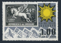 Uruguay C415, MNH. Michel 1368. Stamp Day 1975. Sun, Pegasus. - Uruguay