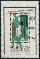 Uruguay C349, MNH. Mi Bl.11. Volleyball World Championships, 1969. Basketball. - Uruguay