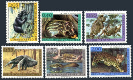 Venezuela C820-C825,hinged. Mi 1487-92. Animals 1963. Bear, Paca, Sloths, Tapirs - Venezuela