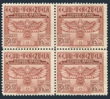 Venezuela CB1 Block/4,MNH.Michel 375. Air Post Semi-postal 1942.King Vulture. - Venezuela