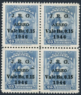 Venezuela C224 Block/4,MNH.Mi 461. Air Post 1947.Bolivar On Horseback By Salas. - Venezuela
