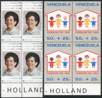 Venezuela B4-B5 Blocks/4.MNH.Mi 2044-2045. Children's Foundation,1976.de Leoni.  - Venezuela