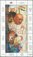 Venezuela 1576-1577 Sheets,MNH.Independence Of India,50th Ann.1997.Nehru,Gandhi. - Venezuela