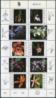 Venezuela 1563 Aj,1564 Sheets,MNH.Michel 3074-3083,Bl.. Orchids,1997. - Venezuela