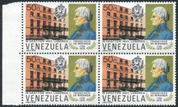 Venezuela 1213 Block/4,MNH.Mi 2127.Francisco De Miranda,Independent Fighter,1979 - Venezuela