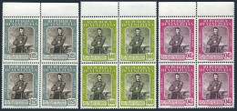 Venezuela C747-C749 Bl./4,MNH.Mi 1373-1375. General Jose Antonio Anzoategui,1960 - Venezuela